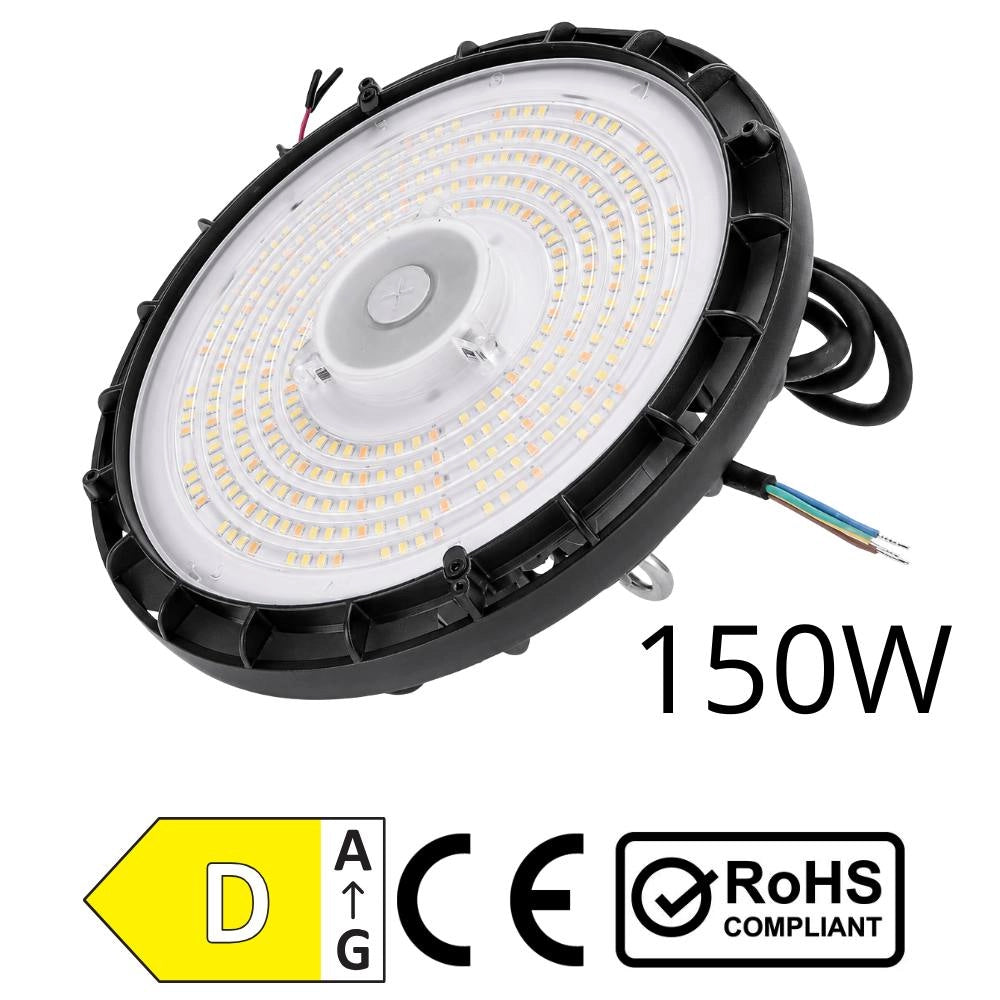 Campana led ufo multioptical per illuminazione industriale e commerciale *** watt 150 watt, confezione 1