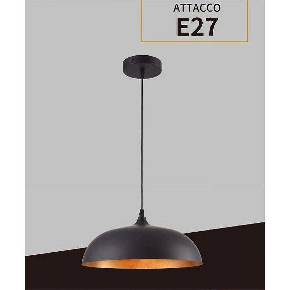 Trade Shop - Lampadario A Sospensione Stile Contemporaneo In Metallo Pendente A Cupola E27 B91 -