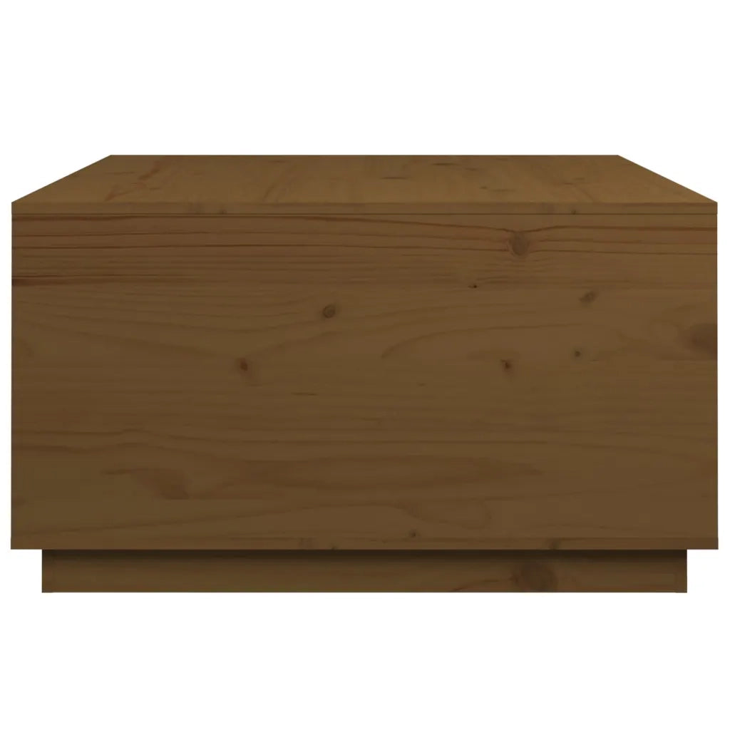 Tavolino da Salotto ambra 80x80x45 cm Legno Massello di Pino 821520