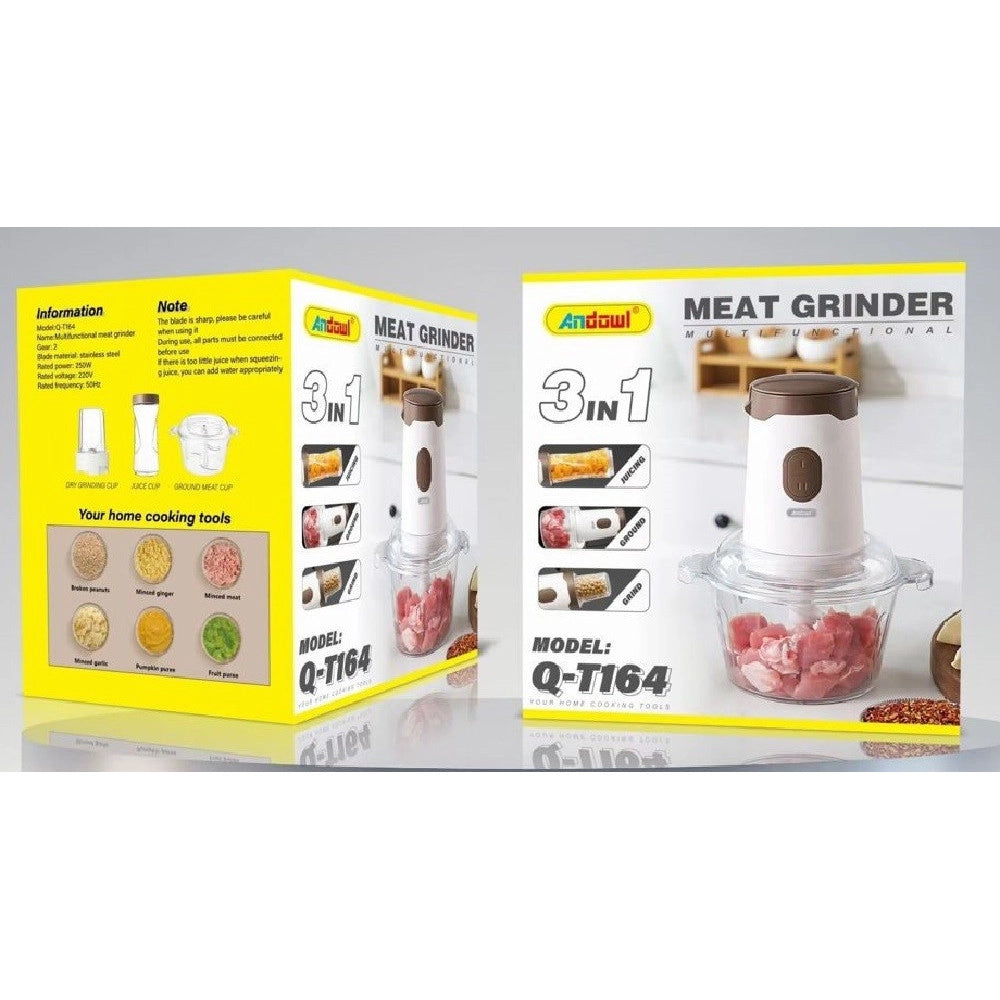 Trade Shop - Tritacarne Multifunzionale 3 In 1 Accessorio Per Cucina Casa Alimenti Q-t164 -