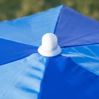 Tavolo e Sedie per Bambini da Giardino con Ombrellone Regolabile, Set 4 Pezzi, Età 3-6 Anni, Blu