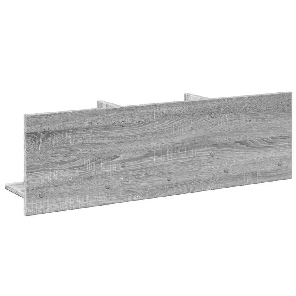 vidaXL Mobile a Parete 100x16,5x30 cm Grigio Sonoma in Truciolato