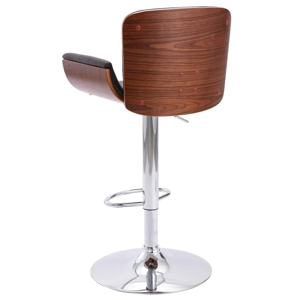 Sgabello da Bar Grigio in Tessuto cod mxl 62558