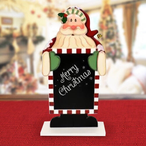 Lavagna In Legno Babbo Natale O Pupazzo Di Neve 46 Cm Decorazioni Natalizie