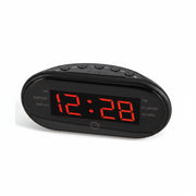RADIO SVEGLIA DIGITALE DISPLAY LED ROSSO RADIOSVEGLIA OROLOGIO COMODINO FM 06719