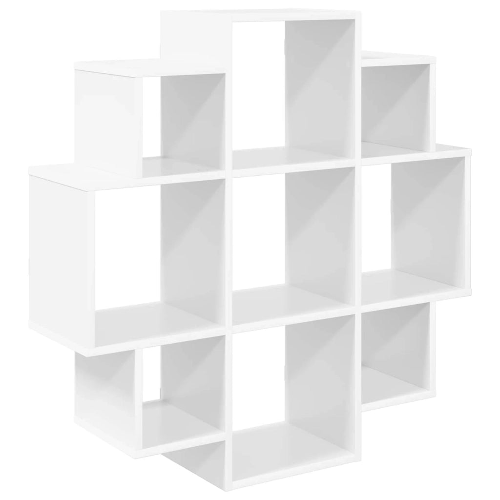 Scaffale da parete Bianco 90 x 25 x 90 cm Legno ingegnerizzato 8012172