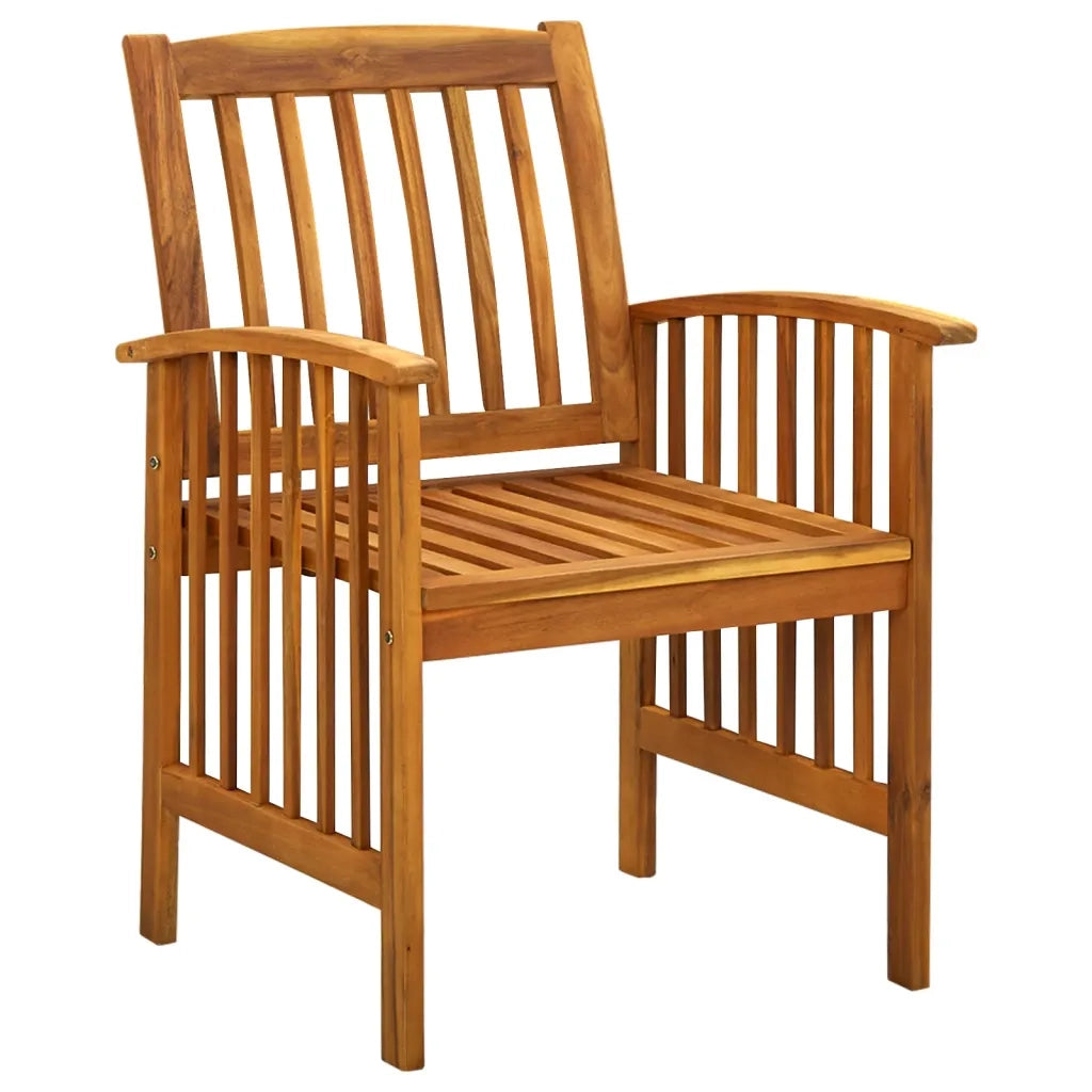 Set da Pranzo da Giardino 7 pz con Cuscini Massello di Acacia 3058090