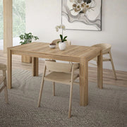 Tavolo rettangolare allungabile Mono Core 160/206 cm con allunga centrale colore rovere