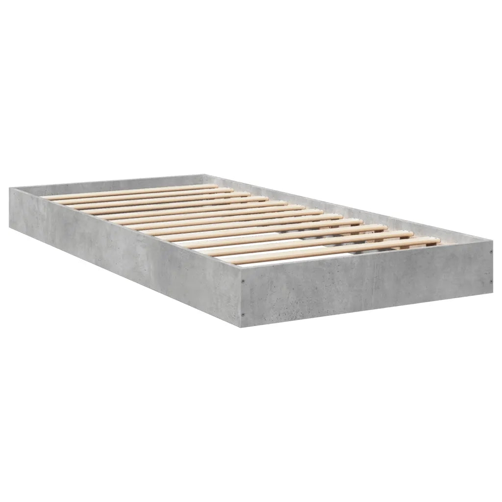 Giroletto-Struttura Letto Grigio Cemento 75x190 cm in Legno Multistrato 276765