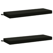 Cuscini per Panchina a 2 Pezzi SOEST 2 pz 100% Poliestere Nero 949749