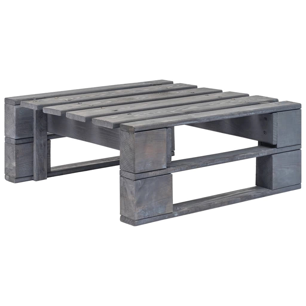 Set di mobili da giardino mobili da esterno in pallet 4 pezzi con cuscini in pino impregnato grigio 02_0018397