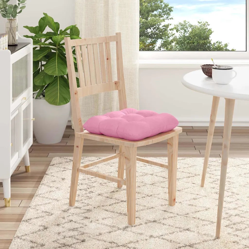 Cuscini per Seduta 4 pcs Rosa 40 x 40 x 12 cm Tessuto