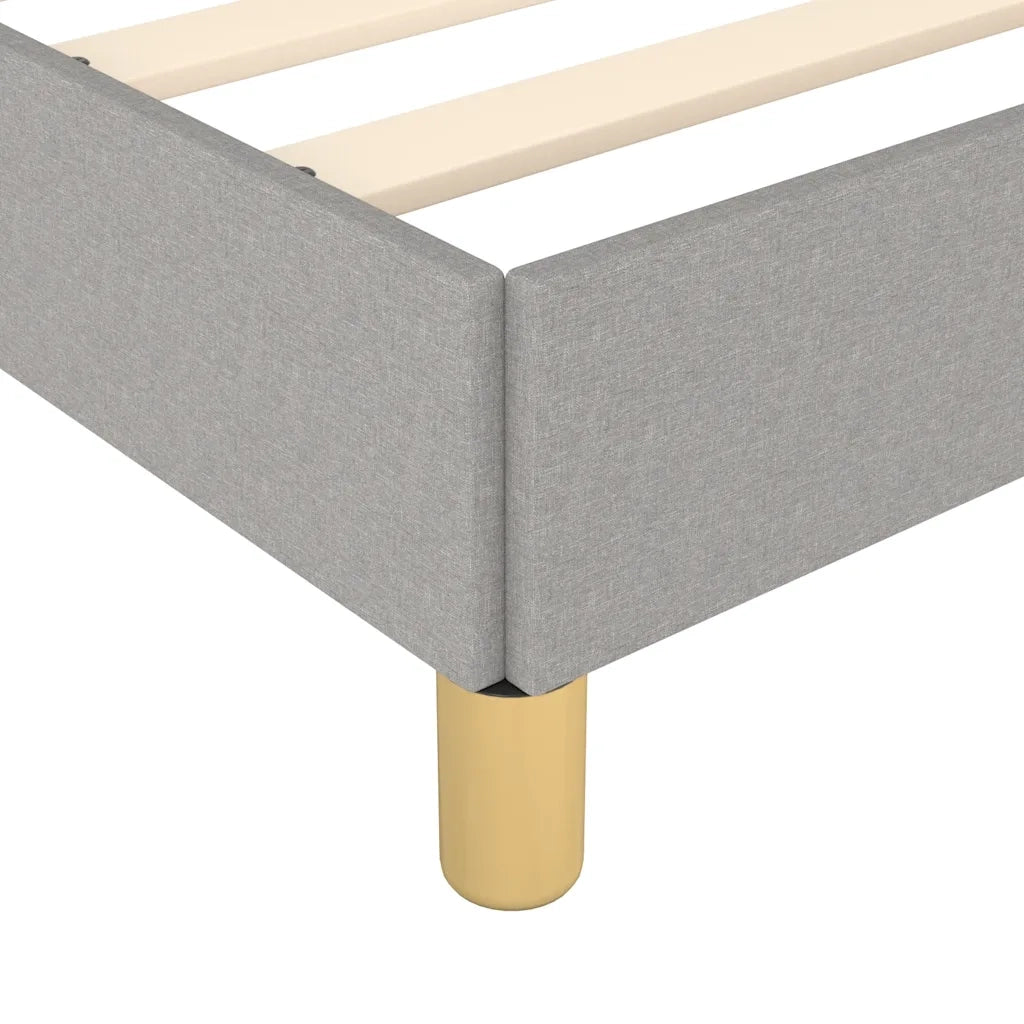 Giroletto senza Materasso Grigio Chiaro 180x200 cm Tessuto