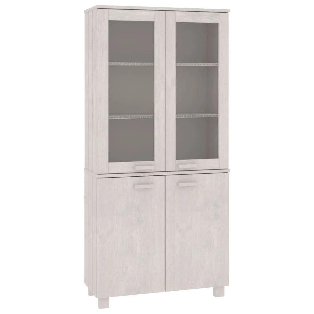 Credenza HAMAR in Legno Massello di Pino Bianca 3100927