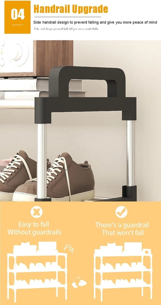 scarpiera Scarpiera Multi-Livello Organizzatore di Stoccaggio per Scarpe Portatile, Scarpiera Autoportante Salvaspazio per Ingresso, Piccolo Ripiano per Scarpe per Armadio Corridoio Camera da Let