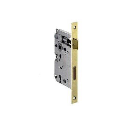 SERRATURA PER PORTE IN LEGNO 'PATENT' FRONTALE BORDO QUADRO BONAITI E50 Nichelata - BONAITI