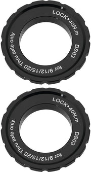 Anello di fissaggio Centerlock - 2 pezzi - Adatto per Shimano - Asse 15/20mm - 44x26x8mm - Lega di alluminio - Per bicicletta/Mountainbike - Anello di freno