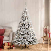 Albero di Natale Artificiale con Palline 150 cm 150 LED 3465964