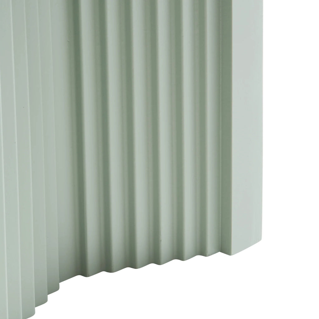 Tavolino laterale arcuato versatile e senza tempo 45 x 35 x 35 cm MDF verde opaco 03_0010911