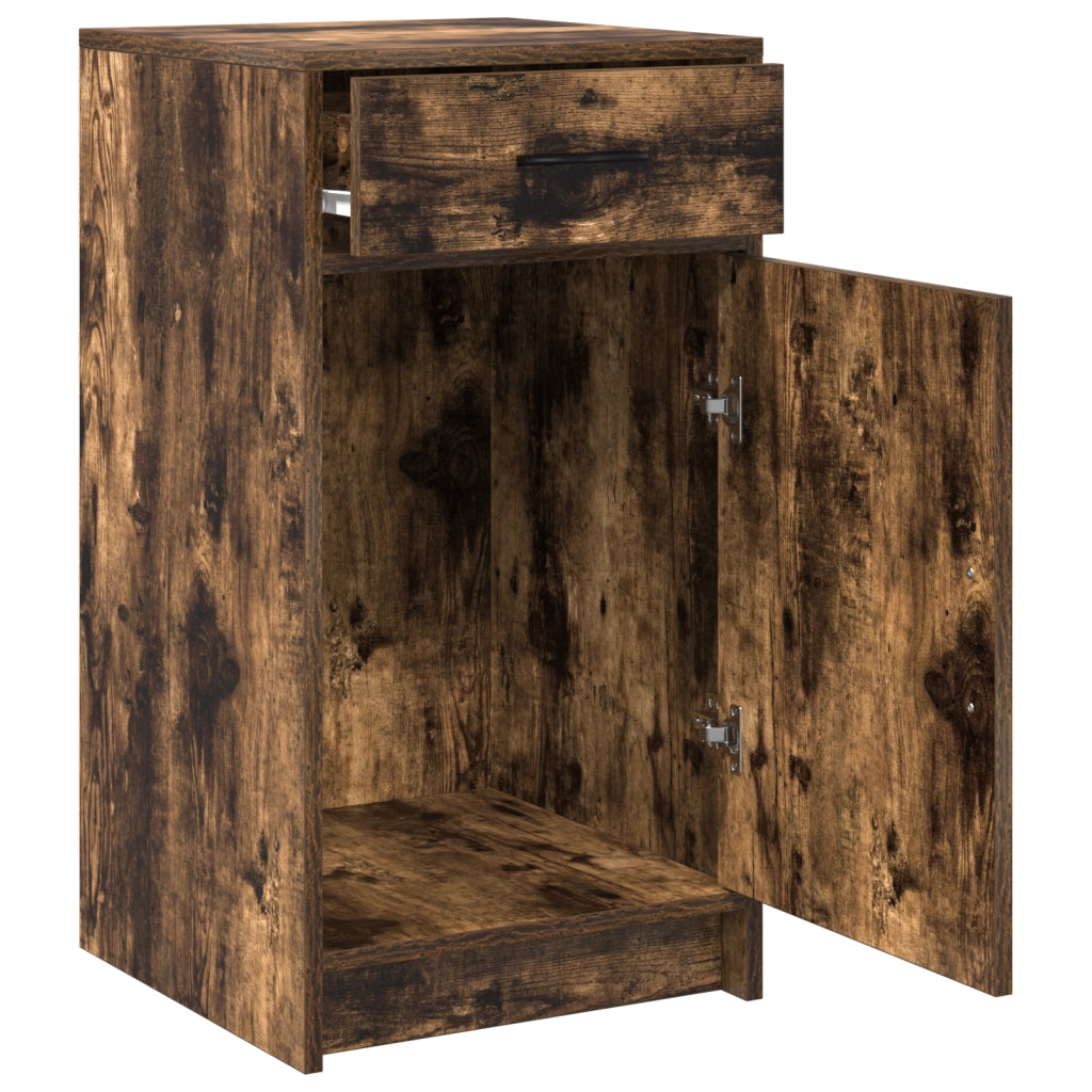 Sideboard in rovere affumicato 40x41x75 cm in legno ingegnerizzato