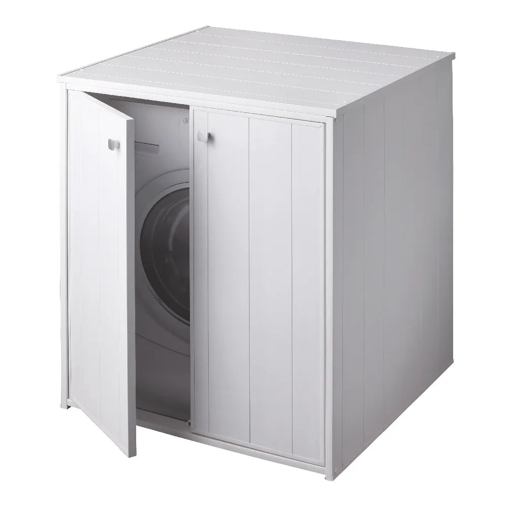 Coprilavatrice con ante 76x71cm in PVC bianco | Igloo