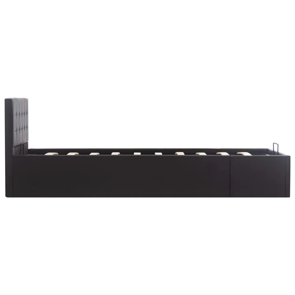 Giroletto con Contenitore Idraulico Nero Similpelle 90x200cm cod mxl 63299