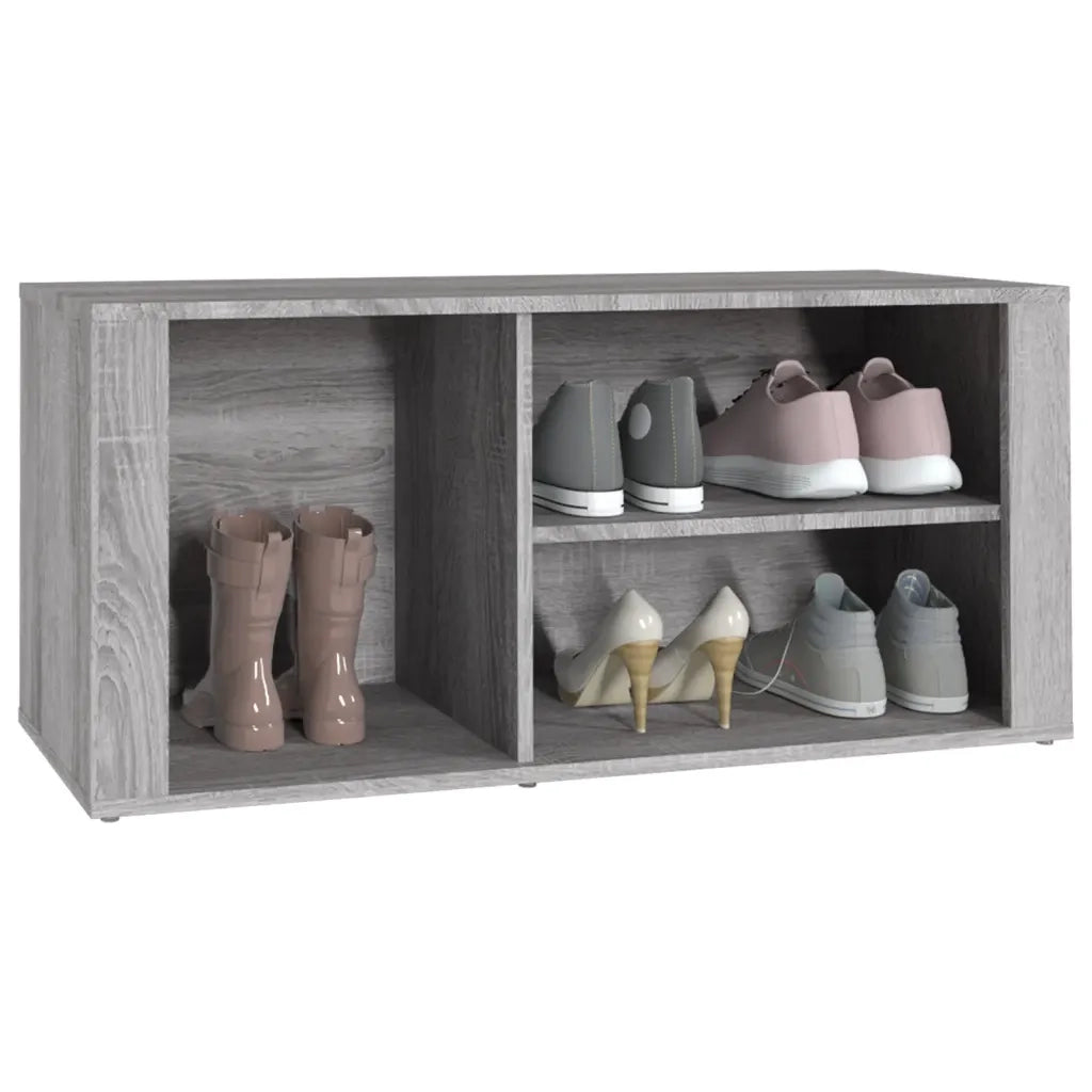 Scarpiera Grigio Sonoma 100x35x45 cm in Legno Multistrato 816926