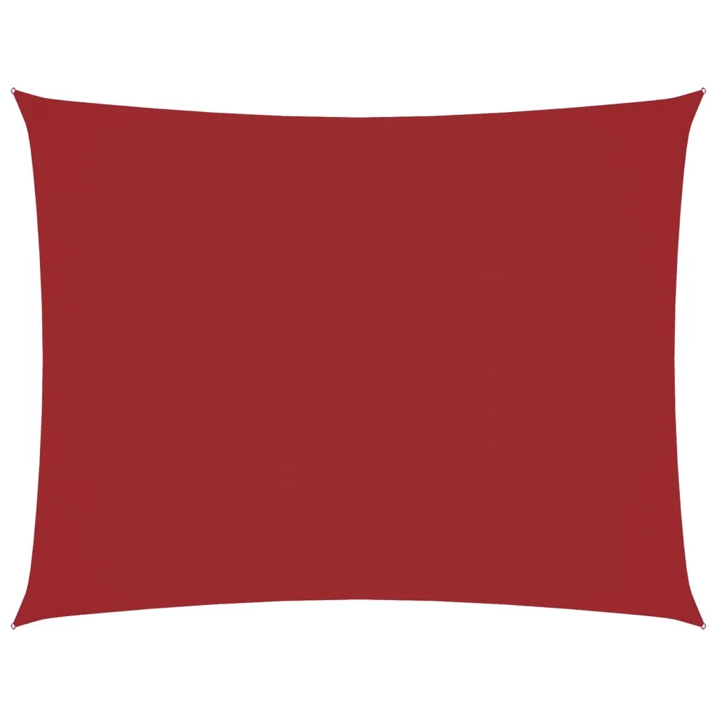 Parasole a Vela Oxford Rettangolare 4x5 m Rosso