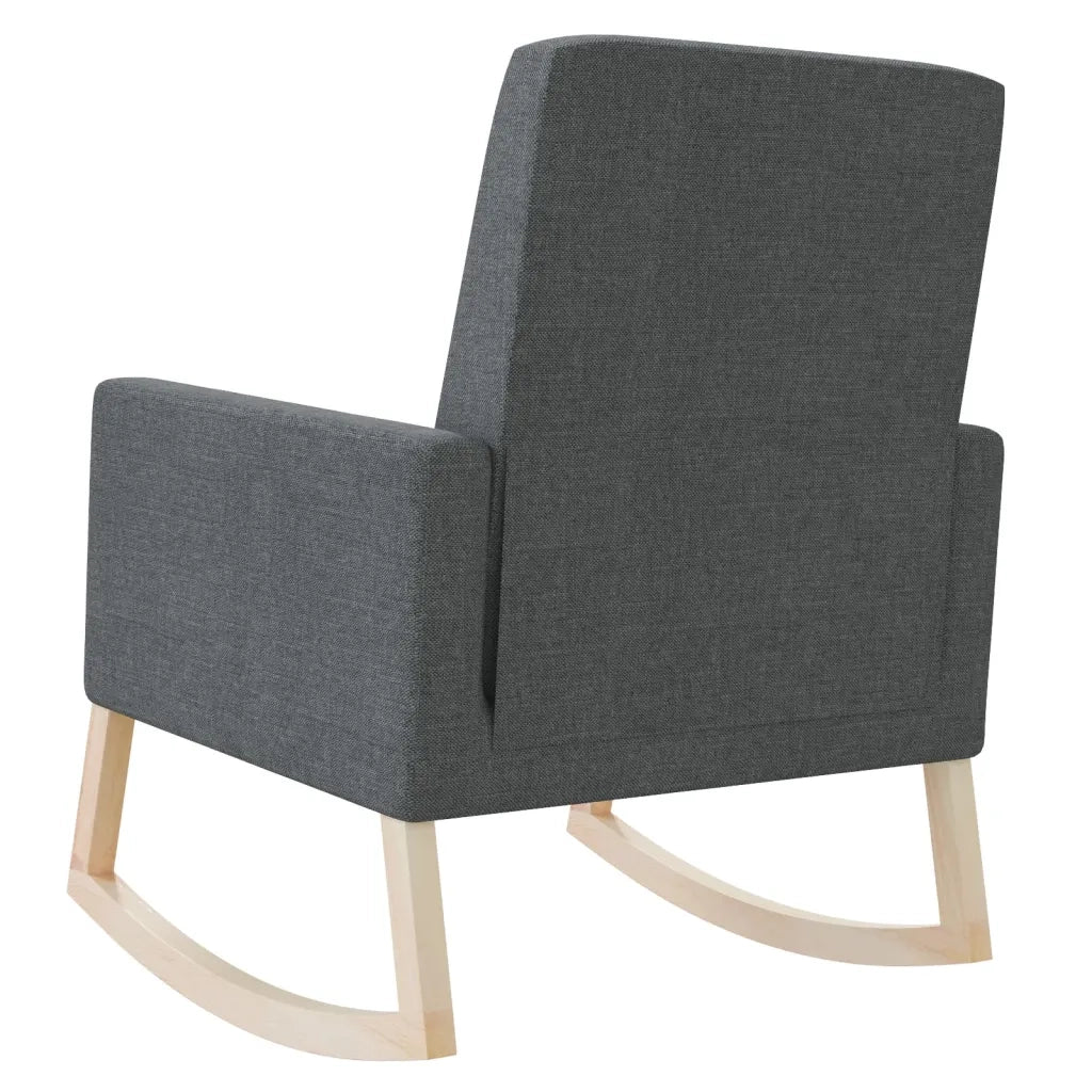 Sedia a Dondolo Grigio Scuro in Tessuto cod mxl 44163