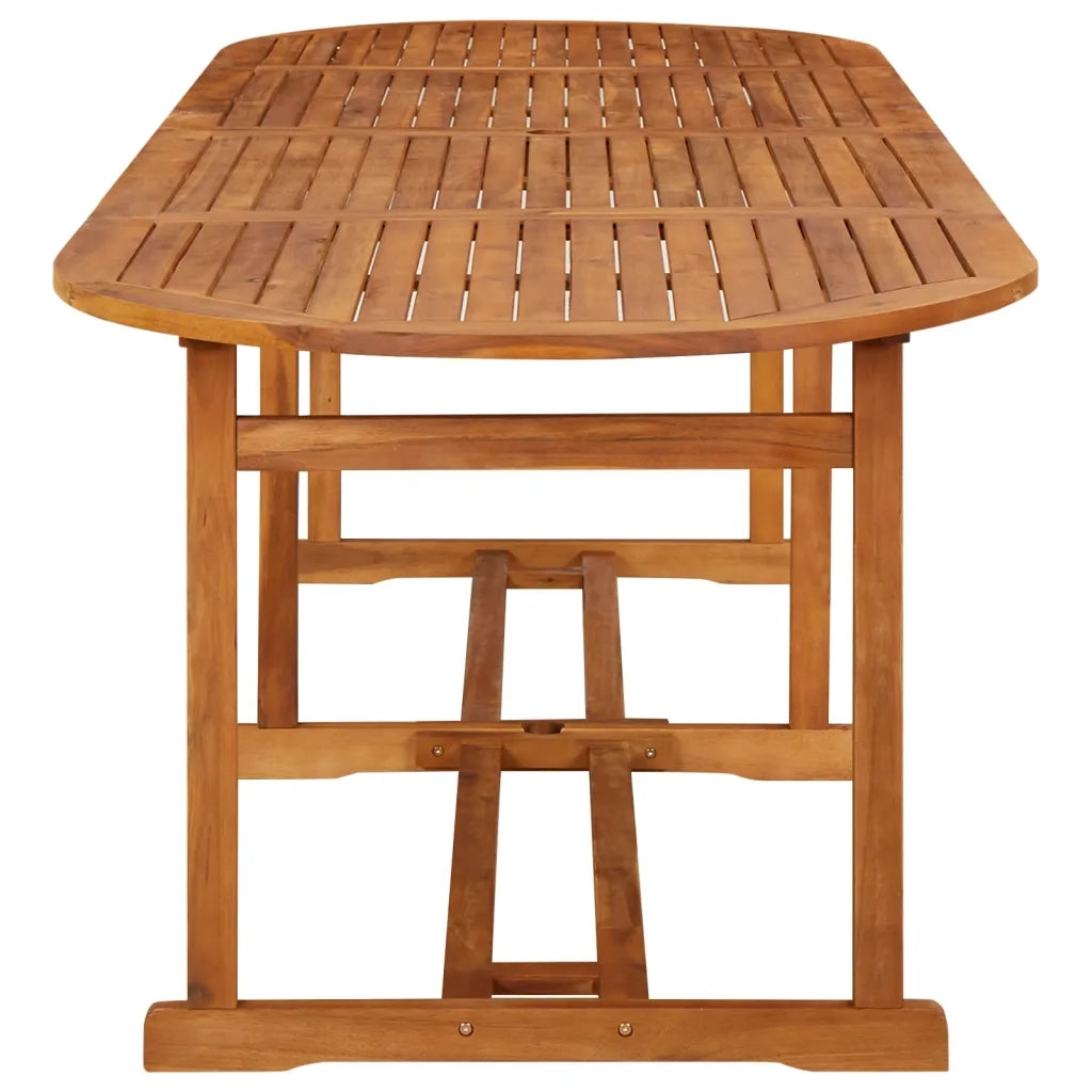 Set da Pranzo da Giardino 13 pz 280x90x75 cm Massello di Acacia 3086981