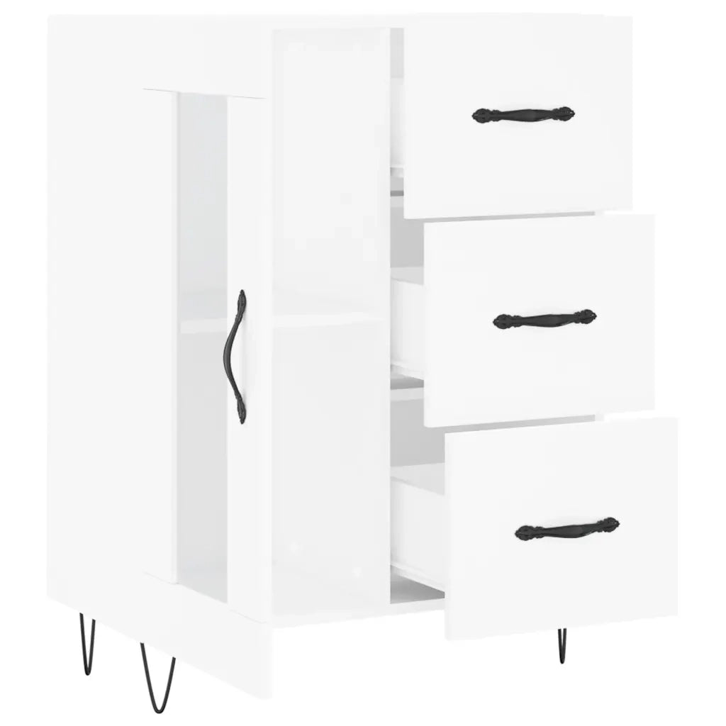 Credenza Bianca 69,5x34x90 cm in Legno Multistrato 828036