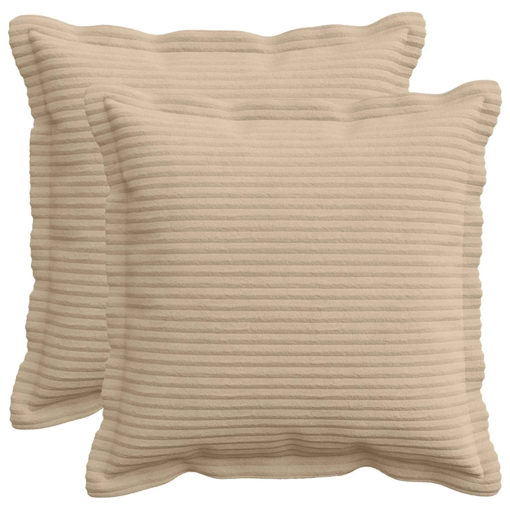 Federa 2 pz HOUTEN Tortora 35 x 35 cm corduroy 916459
