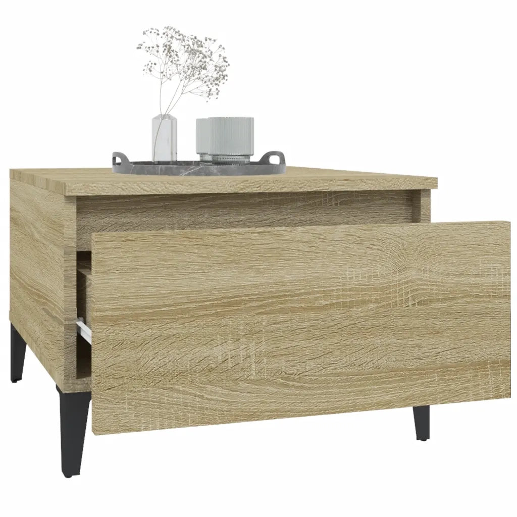 Tavolino-Tavolino da soggiorno-Tavolo Rovere Sonoma 50x46x35 cm in Legno Multistrato 302254