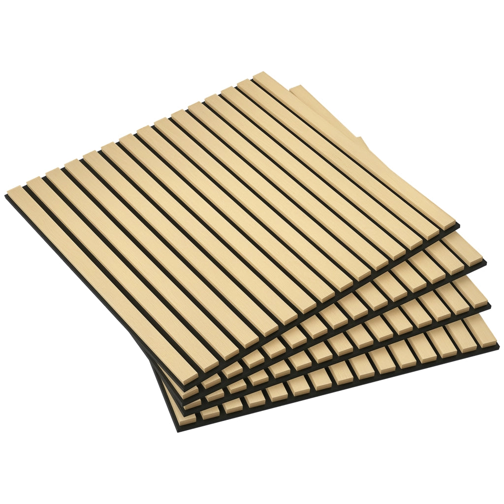 Pannello Fonoassorbente ¨C zephmum ¨C MDF e Poliestere Colore Quercia 60x60x4 cm