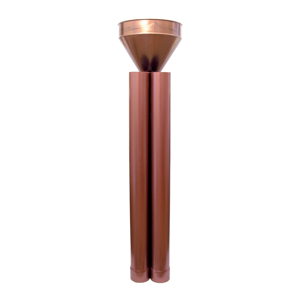KIT RACCOGLITORE TRADIZIONALE D'ACQUA PLUVIALE- Diam.80 - Rame rosso- DH- pezzi 1