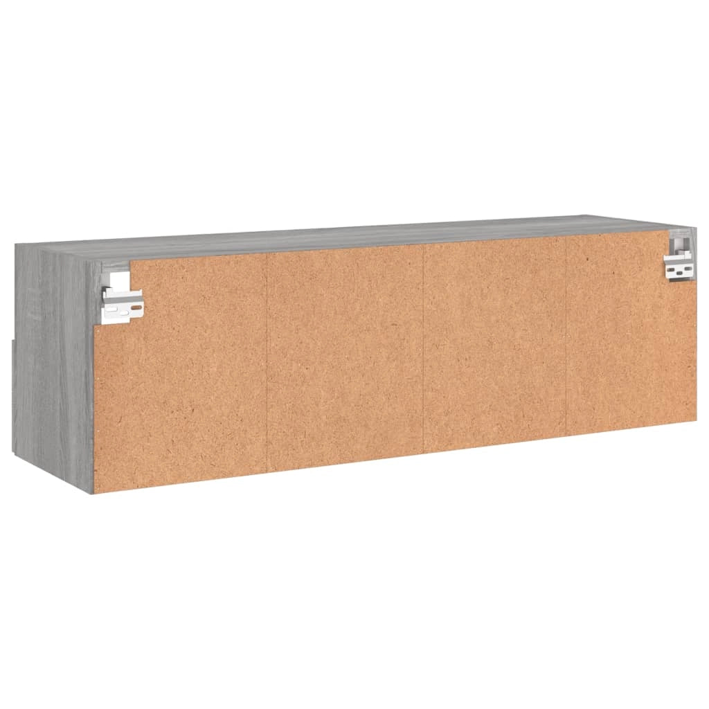Mobile TV multimediale mensola TV mobile TV credenza TV sala da pranzo soggiorno camera da letto da parete legno Sonoma 100 x 30 x 30 cm grigio 02_0028172