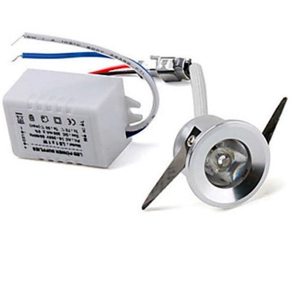 Trade Shop - Faretto Led 1w 220 Volt Punto Luce Orientabile Segnapasso Incasso Cielo Stellato -