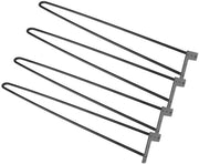 Set di Sostegni per Mobili da 4 - Pila in Metallo Nero - Robusta e Sostenibile - Adatto per Scrivanie e Sedie - Altezza 71 cm - Design Moderno