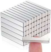 Pacchetto con 50 forti magneti rettangolari, 25x4x3mm forti magneti extra per lavagne magnetiche, forti magneti neodymium, piccoli magneti per lavagna bianca, magneti forti, magneti per lavagna bianca per lavori di fai da te
