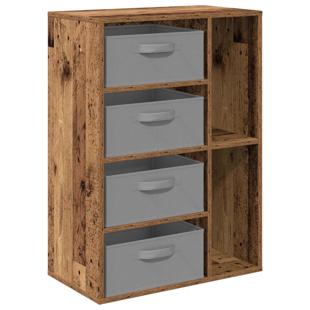 Credenza con cassetto Legno vecchio 60 x 33,5 x 84 cm