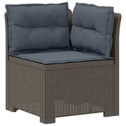 Divano da Giardino a 1 Posto con Cuscini Aspetto Rattan PP 8011847