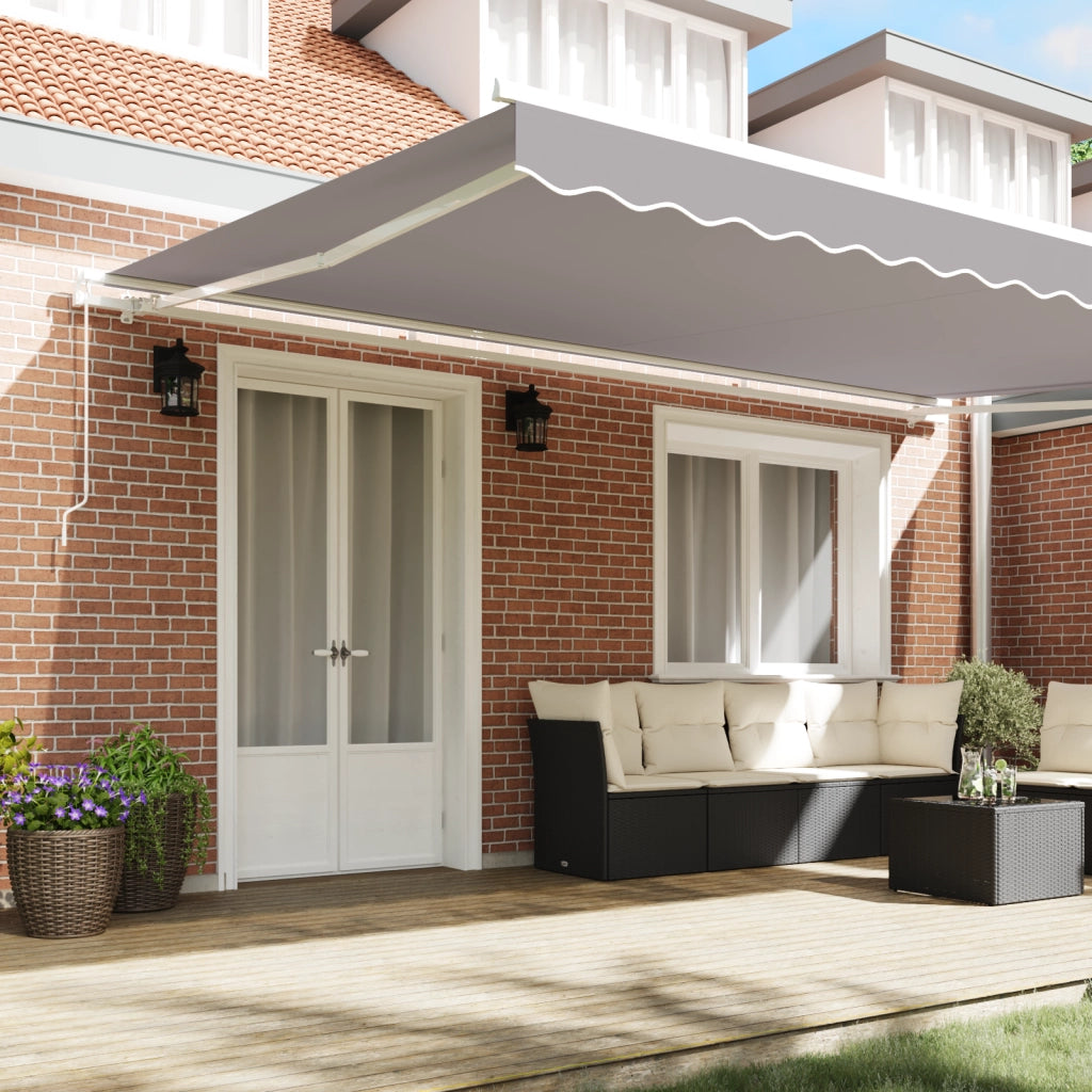 Tenda retrattile manuale  Grigia 500x350 cm