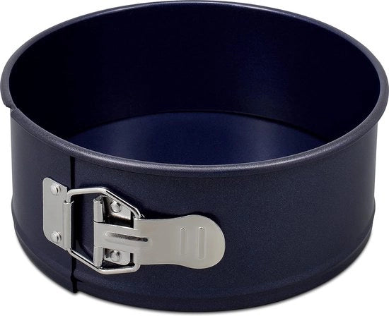 Forma a Spring 20cm Antiscivellante in Acciaio di Carbonio Duraturo Blu Scuro Premium Forme per Forno e Lavastoviglie Resistenti alla Lavatrice Garanzia 5 Anni
