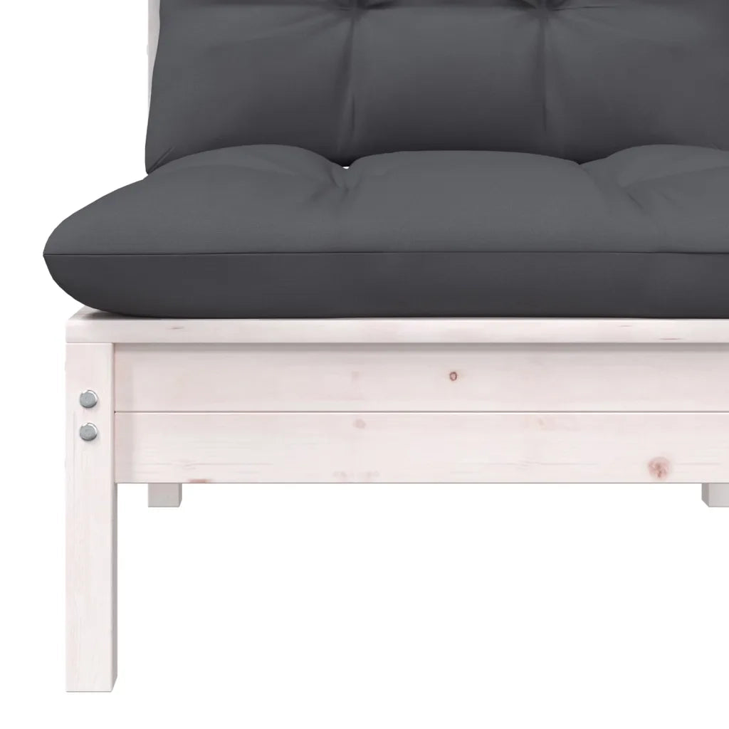 Set Salotto da Giardino 5pz con Cuscini Legno Massello di Pino 3096185