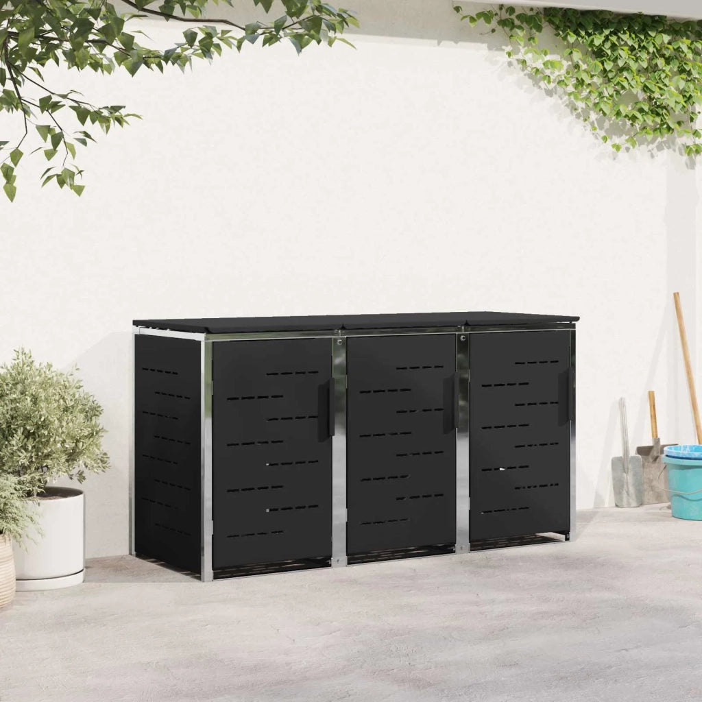 Stoccaggio contenitore a ruote Nero 207 x 77,5 x 112,5 cm 3422238