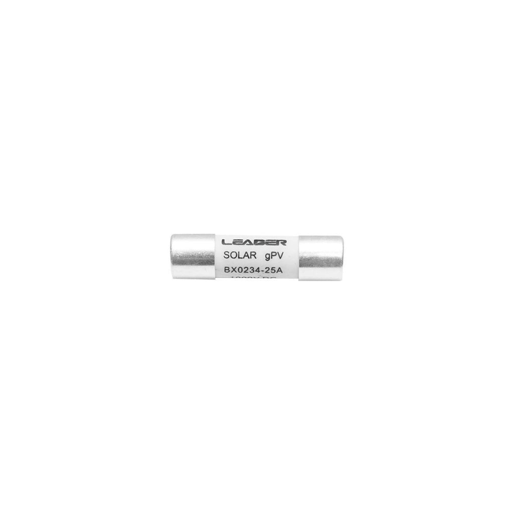Fusibile cilindrico BX0234 per impianti solari gPV, 25A, 1000V Leader