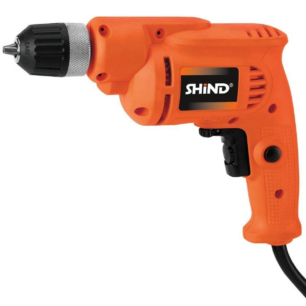 Trade Shop - Trapano Elettrico Avvitatore Reversibile Autoserrante 550 W 2-13 Mm Percussione -