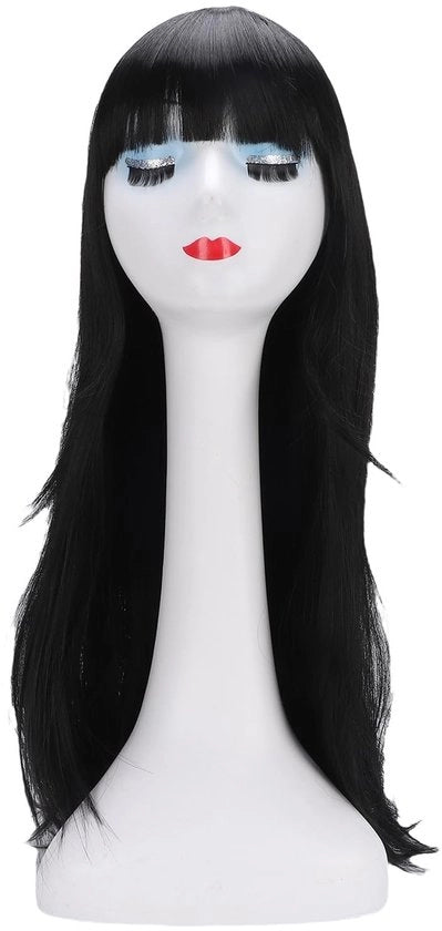 Pruca Lunga in Fibra Sintetica 70 Cm - Fibra a Temperatura Alta - Antirughe - Accessorio di Trucco per Cosplay