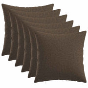 Federa 6 pz HEERLEN Tortora 30 x 30 cm Tessuto 907342