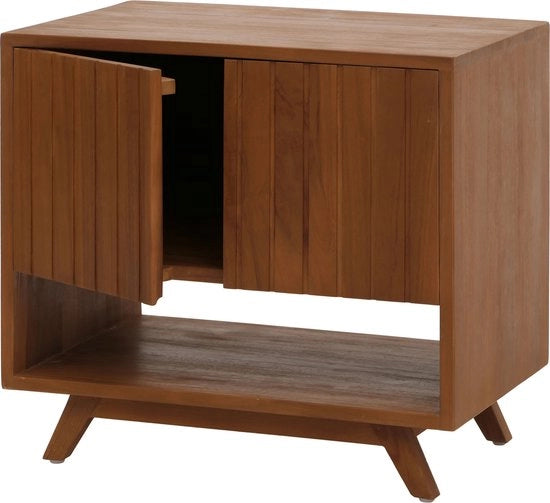Onderkast per vasca in teak di alta qualità B, dimensioni 61x65x40cm, costruito con legno di teak di alta qualità (20-30 anni)
